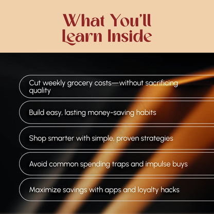 Smart Cart: The Savvy Shopper’s Guide to Saving Big on Groceries – Digital Guide | How to Save Money Food Shopping eBook | Budget Meal Planner & Grocery Checklist