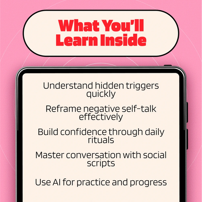 Social Anxiety Reset Plan | Digital Guide to Overcoming Social Anxiety, Building Confidence & Practicing Conversations with AI Support
