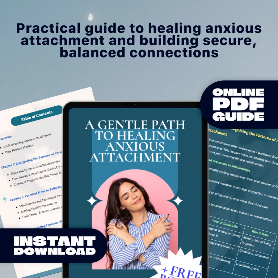 A Gentle Path to Healing Anxious Attachment | How to Heal an Anxious Attachment Style | Digital Guide & Self-Help eBook for Secure Relationships