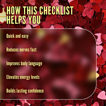5-Minute Confidence Routine Before a Date | Printable Digital Checklist | Instant Download Confidence Boost, Dating Self-Care Guide, Quick Pre-Date Routine