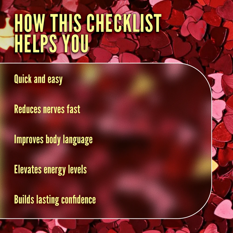 5-Minute Confidence Routine Before a Date | Printable Digital Checklist | Instant Download Confidence Boost, Dating Self-Care Guide, Quick Pre-Date Routine