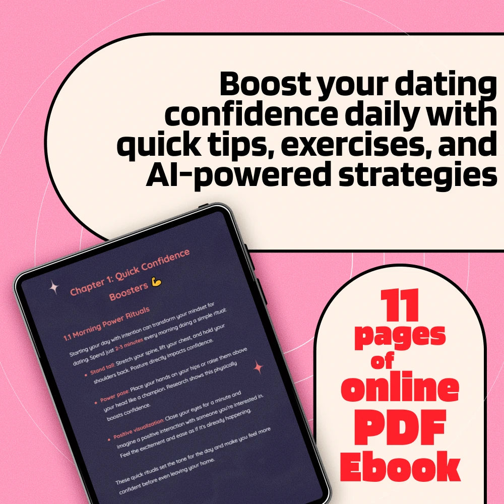 Build Dating Confidence in 10 Minutes a Day | Digital Guide for Quick Confidence Boosters, Overcoming Dating Fears & AI-Powered Prompts | How to Build Dating Confidence in 10 Minutes a Day