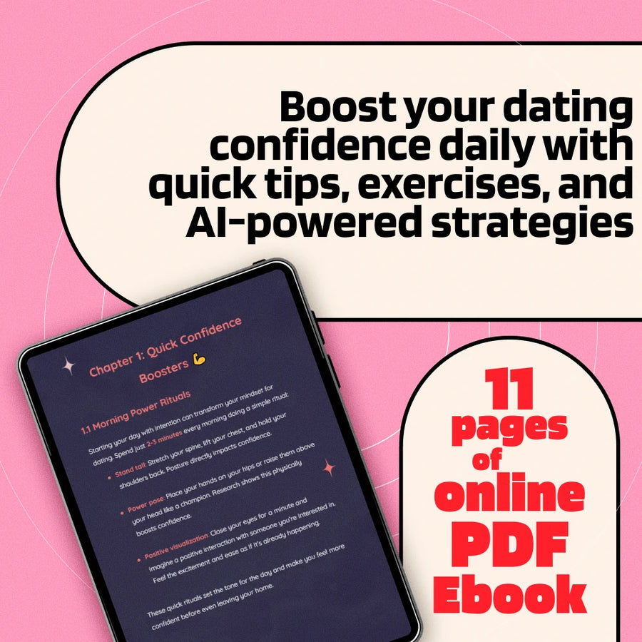 Build Dating Confidence in 10 Minutes a Day | Digital Guide for Quick Confidence Boosters, Overcoming Dating Fears & AI-Powered Prompts | How to Build Dating Confidence in 10 Minutes a Day