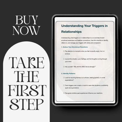 Understanding Your Triggers in Relationships – Printable Relationship Trigger Checklist | Self-Awareness & Healing Tool | How to Understand What Triggers Me in Relationships Guide