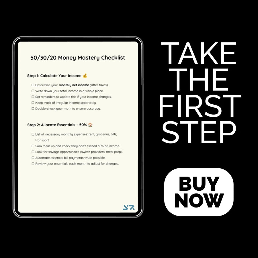 50/30/20 Money Mastery Checklist – Your Ultimate Guide to Budgeting, Saving, and Debt Management