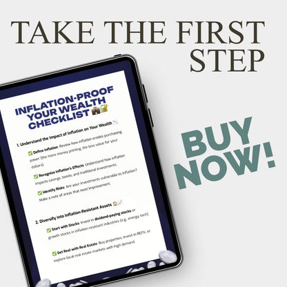 Inflation-Proof Your Wealth Checklist | Simple Guide to Inflation-Resistant Investment Options | Build a Strong Portfolio That Thrives in Any Economy | Digital Download