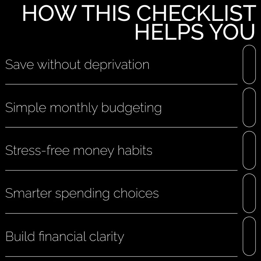 The Pocket-More-Each-Month Checklist | How to Save Money Each Month | Simple Budgeting & Smart Savings Digital Download
