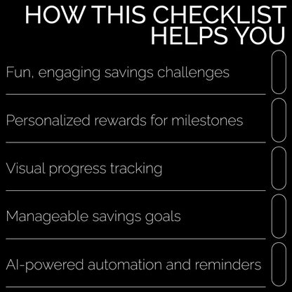 Gamify Your Savings: Actionable Checklist for Microsaving Success