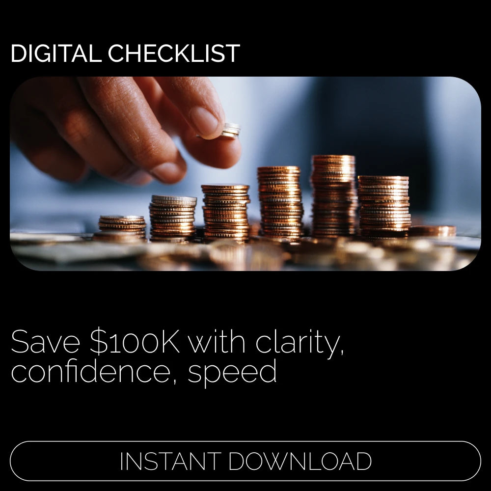 $100K Action Plan Checklist | How to Save 100K Step-by-Step Digital Checklist for Smart Money Goals