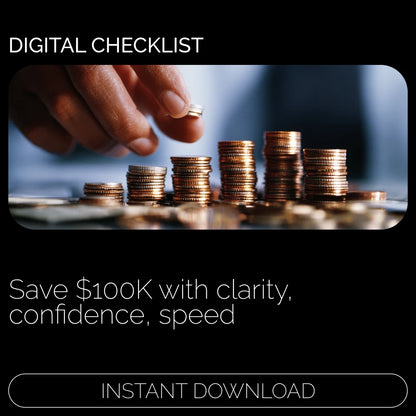 $100K Action Plan Checklist | How to Save 100K Step-by-Step Digital Checklist for Smart Money Goals
