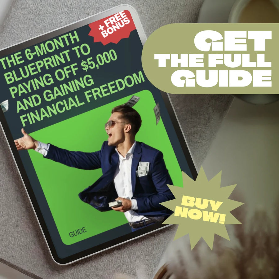 The 6-Month Blueprint to Paying Off $5,000 and Gaining Financial Freedom | Digital Guide on How to Pay Off $5000 in Debt in 6 Months | Budgeting, Mindset, Savings