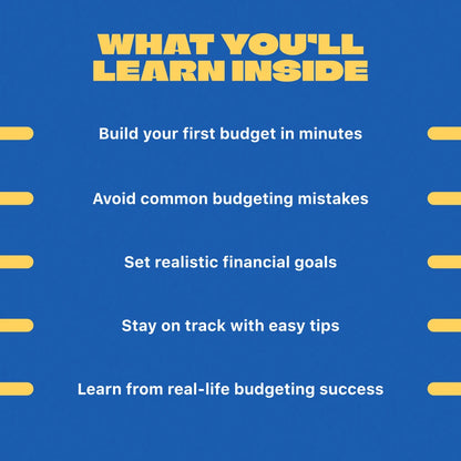 Your Money, Your Rules: The Simple Guide to Creating a Budget That Works | How to Create a Budget for Yourself eBook, Budget Planner PDF, Personal Finance Guide