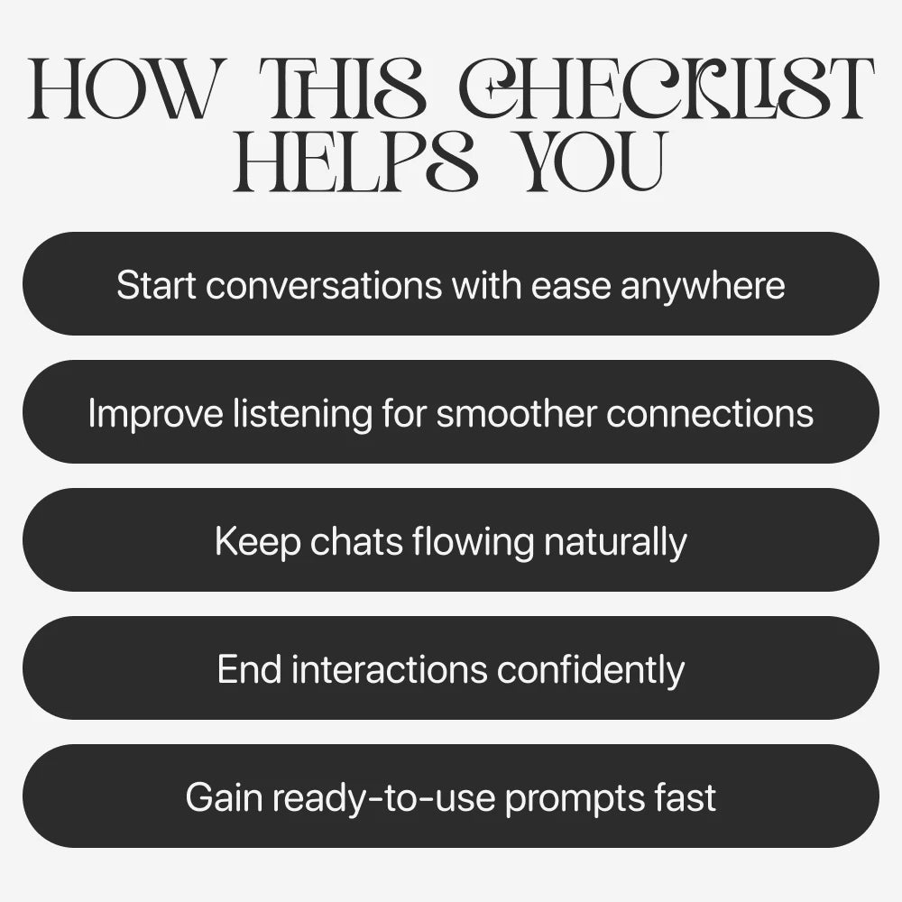 Small Talk Made Simple | Digital Download Guide for Better Conversations, Easy Social Skills, Everyday Communication Tips, Printable eBook