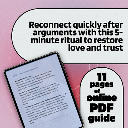 The 5-Minute Fix: A Ritual to Reconnect After Small Fights | Digital Guide for Couples | 5-Minute Repair Ritual After Small Fights eBook
