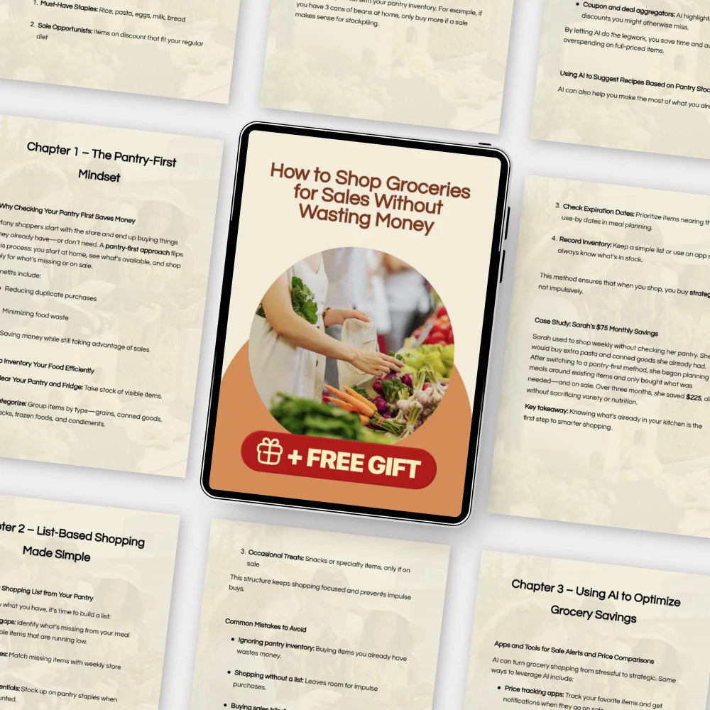 How to Shop Groceries for Sales Without Wasting Money – Pantry First, List Based Guide to Smarter Grocery Shopping & AI Savings Strategies