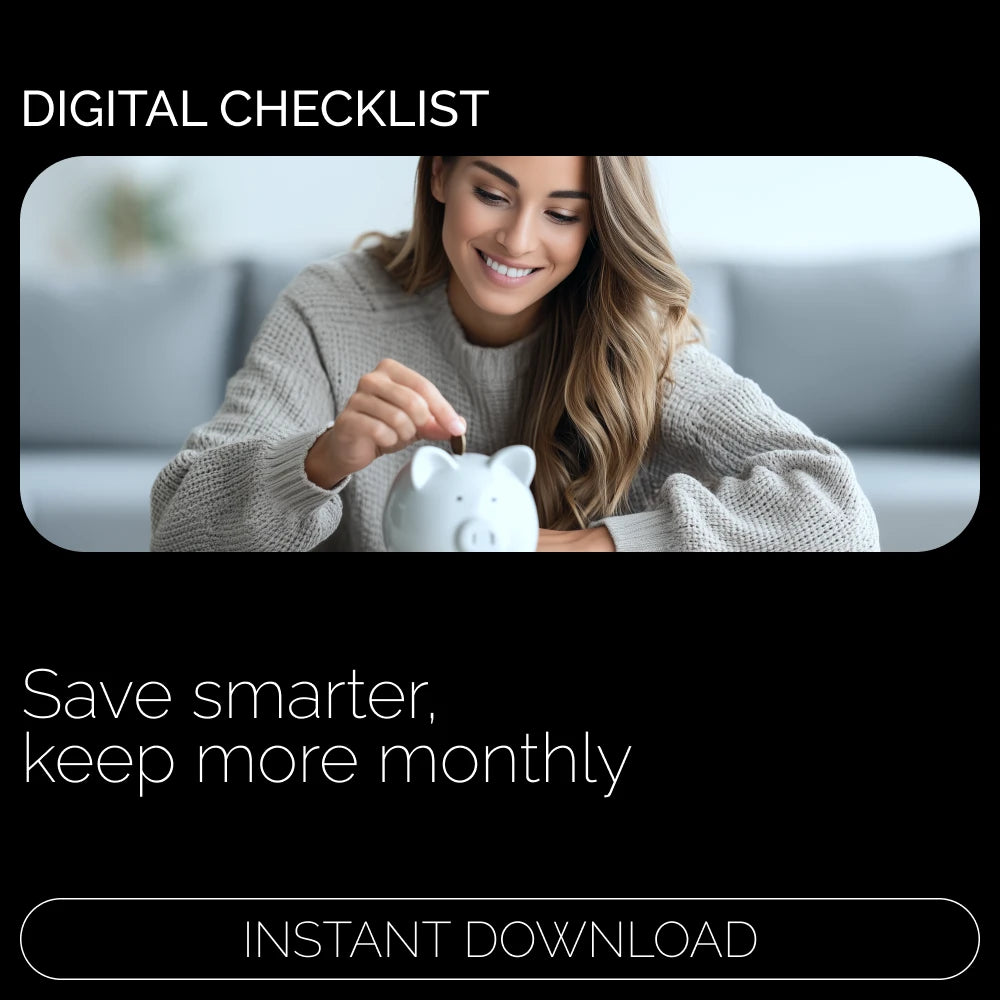 The Pocket-More-Each-Month Checklist | How to Save Money Each Month | Simple Budgeting & Smart Savings Digital Download