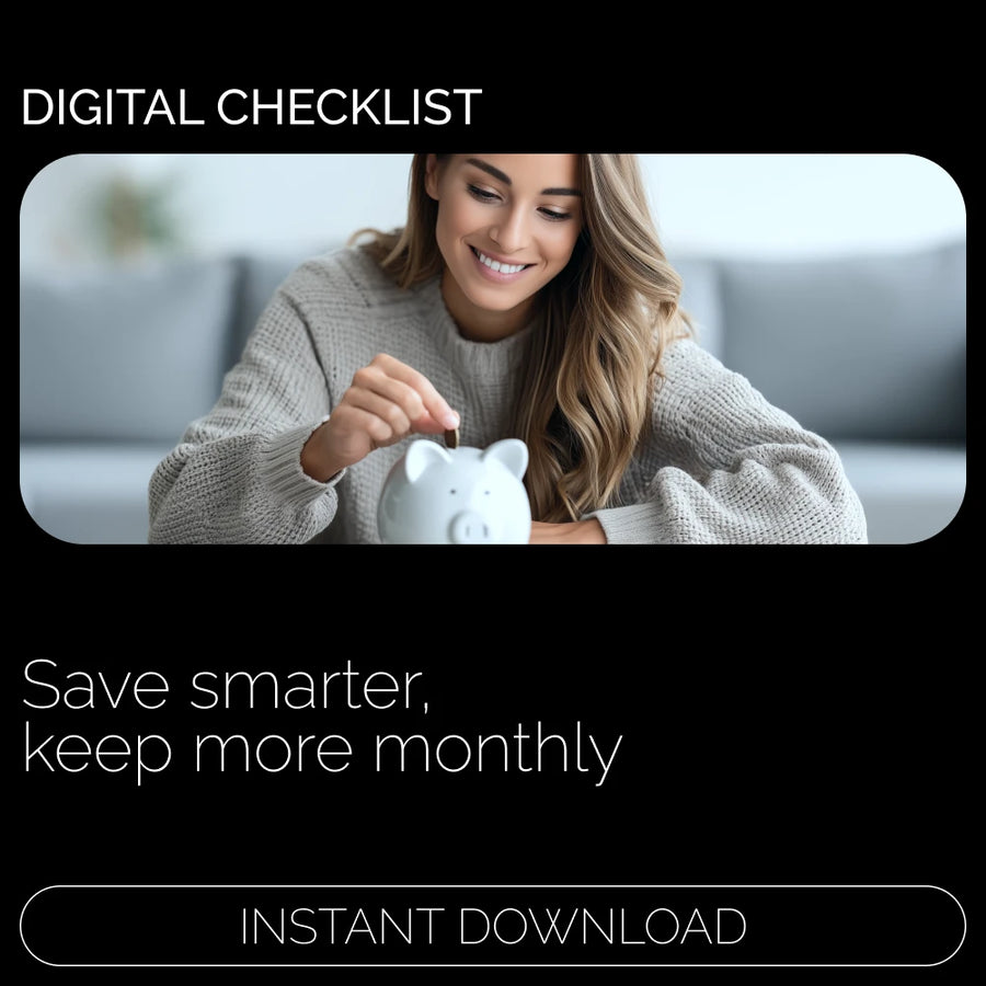 The Pocket-More-Each-Month Checklist | How to Save Money Each Month | Simple Budgeting & Smart Savings Digital Download