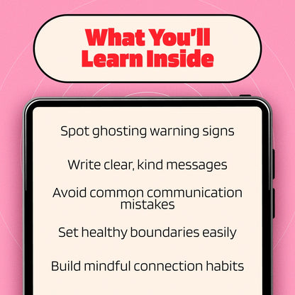 How to Stop Ghosting Others Gently and Mindfully | Digital Download Guide for Clear, Respectful Communication, Boundaries & Self-Care