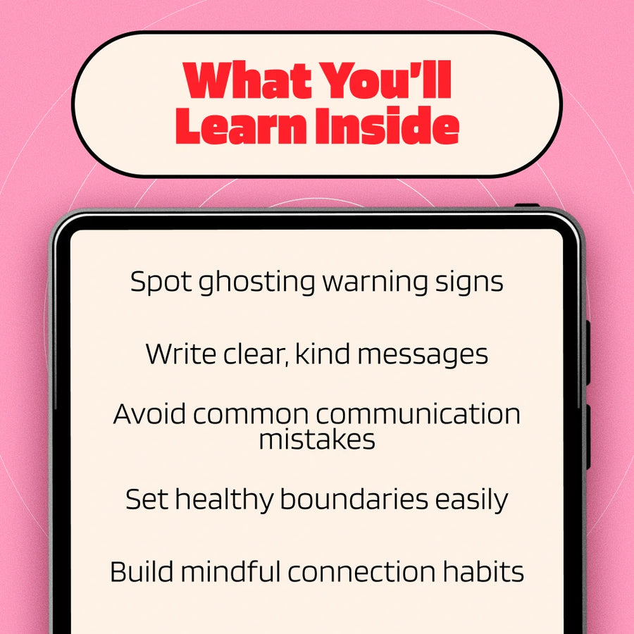 How to Stop Ghosting Others Gently and Mindfully | Digital Download Guide for Clear, Respectful Communication, Boundaries & Self-Care