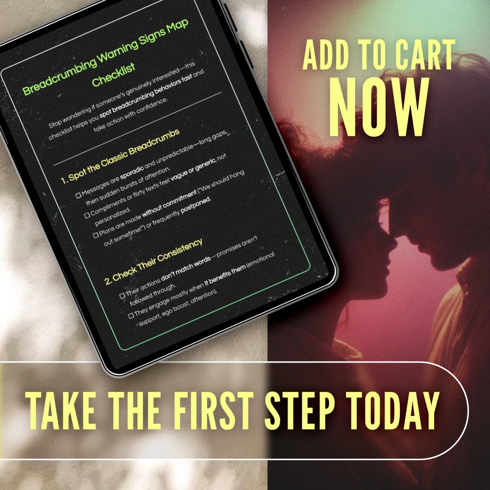 Breadcrumbing Warning Signs Map Checklist | Digital Download Relationship Red Flag Guide | Spot Breadcrumbing Behaviors Fast
