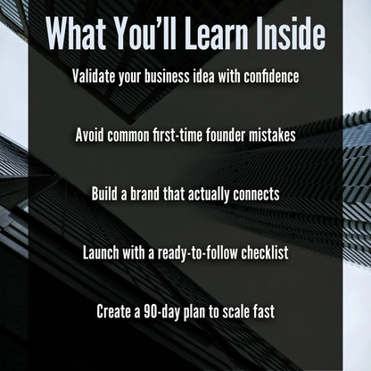 From Spark to Scale: Your No-Fluff Guide to Entrepreneurial Success | Digital Guide to Steps to Entrepreneurial Success, Business Checklist, eBook for Aspiring Entrepreneurs