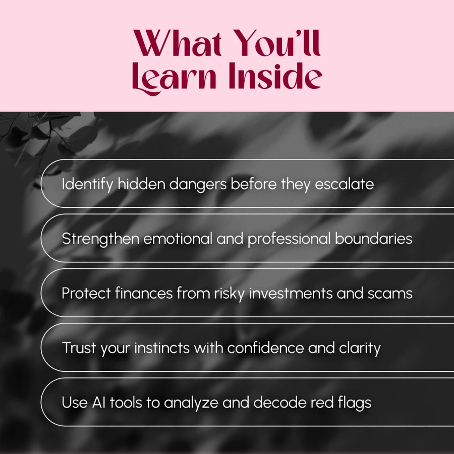 Red Flags Decoder: Spot Trouble Before It Starts - A Comprehensive eBook Guide to Identifying Red Flags in Relationships, Work, and Life