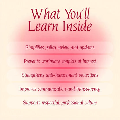 Workplace Romance Policy Checklist for Clarity and Confidence | HR Digital Download | Employee Policy Guide for Professional Boundaries & Office Relationships