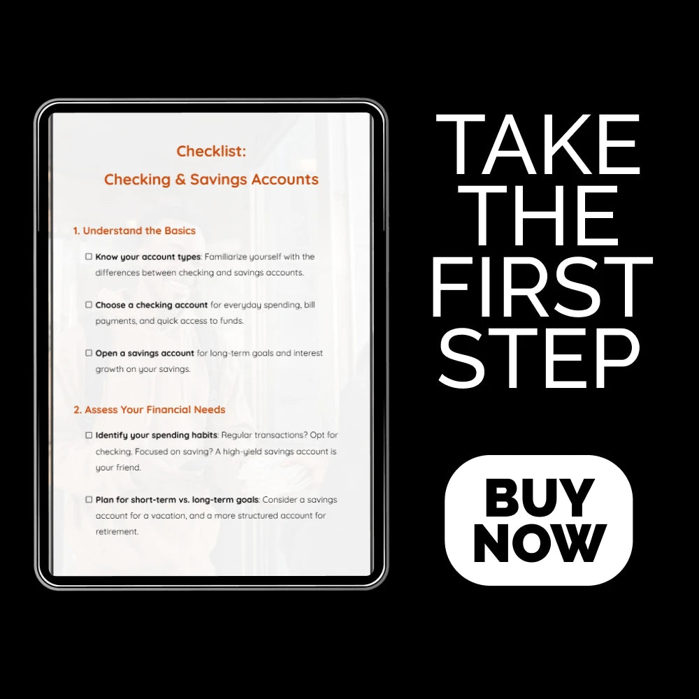 Checklist: Checking & Savings Accounts – A Complete Guide to Managing Your Finances