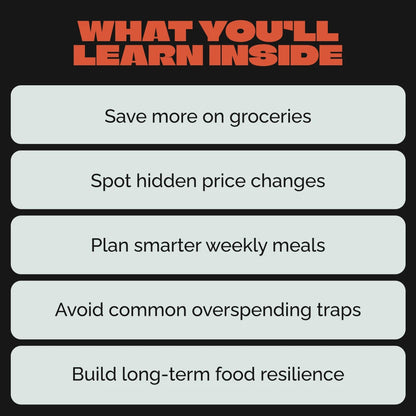 Understanding and Outsmarting Food Price Inflation — Budget-Savvy Digital Guide for Navigating Rising Grocery Costs | Printable & Editable Money-Saving Resource | Learn to Beat food price inflation