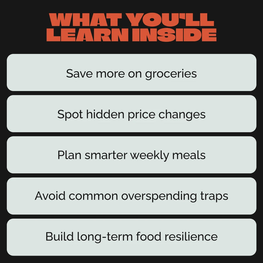 Understanding and Outsmarting Food Price Inflation — Budget-Savvy Digital Guide for Navigating Rising Grocery Costs | Printable & Editable Money-Saving Resource | Learn to Beat food price inflation