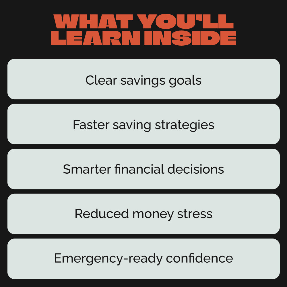 Rainy Day Ready: Guide to Building an Emergency Fund | Step-by-Step Ebook on how to build emergency fund | Financial Security & Peace of Mind Digital Download