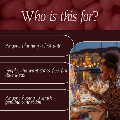 First Date Fun Checklist | Printable Digital Download | Fun First Date Ideas Guide for Couples & Singles | Creative First Date Planning Tips
