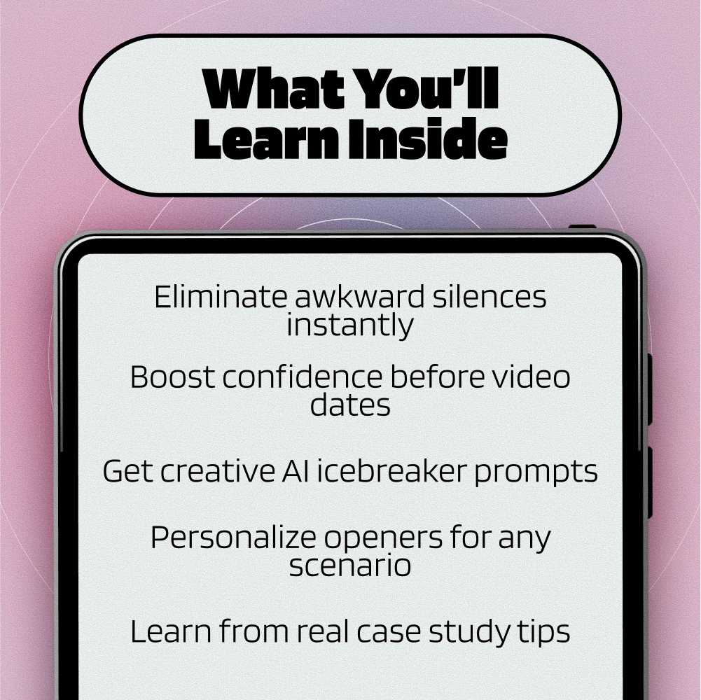 AI Icebreakers for Video Dates | Digital Guide for Online Dating Confidence | AI-Generated Icebreakers for Video Dates