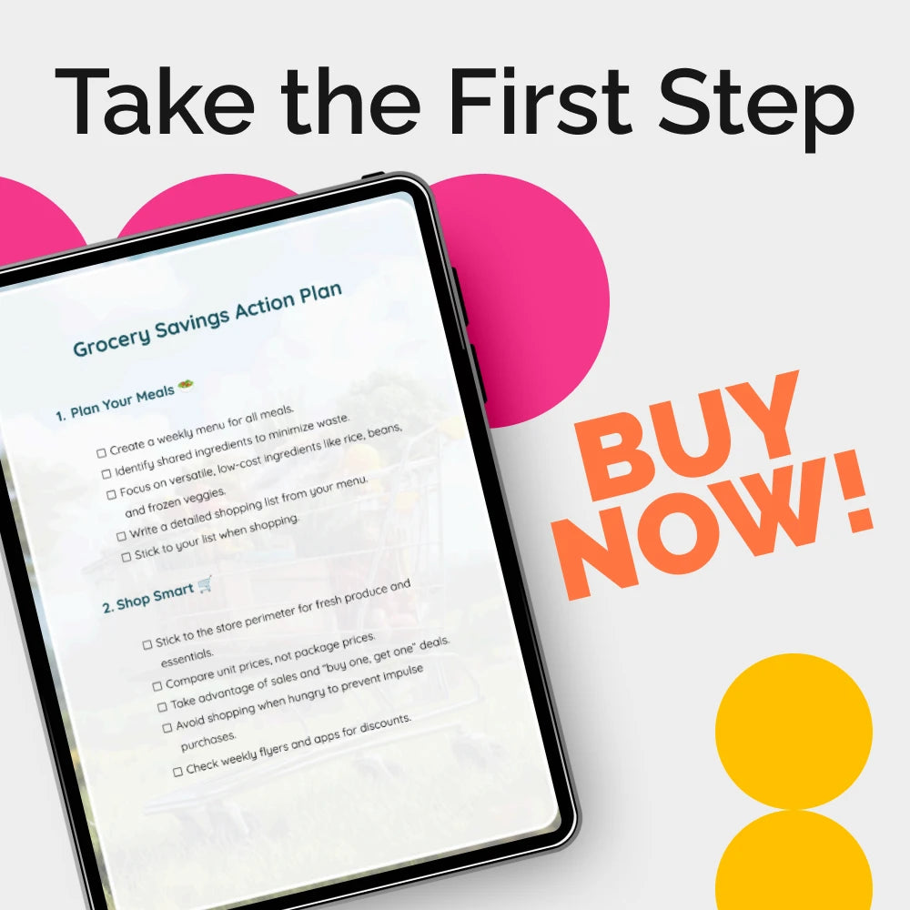 Grocery Savings Action Plan - Save Big with Smart Shopping, Meal Planning, and Coupons