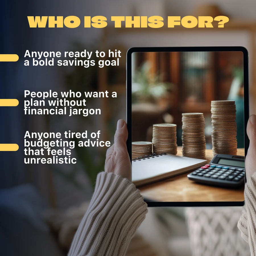 The Bold Blueprint to Saving $20K in 6 Months Without Losing Your Mind | Digital Guide | How to Save 20K in 6 Months PDF
