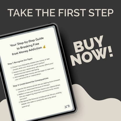 Your Step-by-Step Guide to Breaking Free from Money Addiction | Printable Digital Checklist for Building Healthier Financial Habits and Mindset