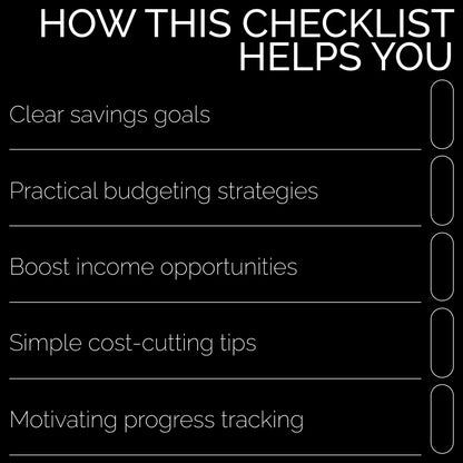 Mortgage Savings Made Simple Checklist - A Step-by-Step Guide to Start Saving for Your Dream Home