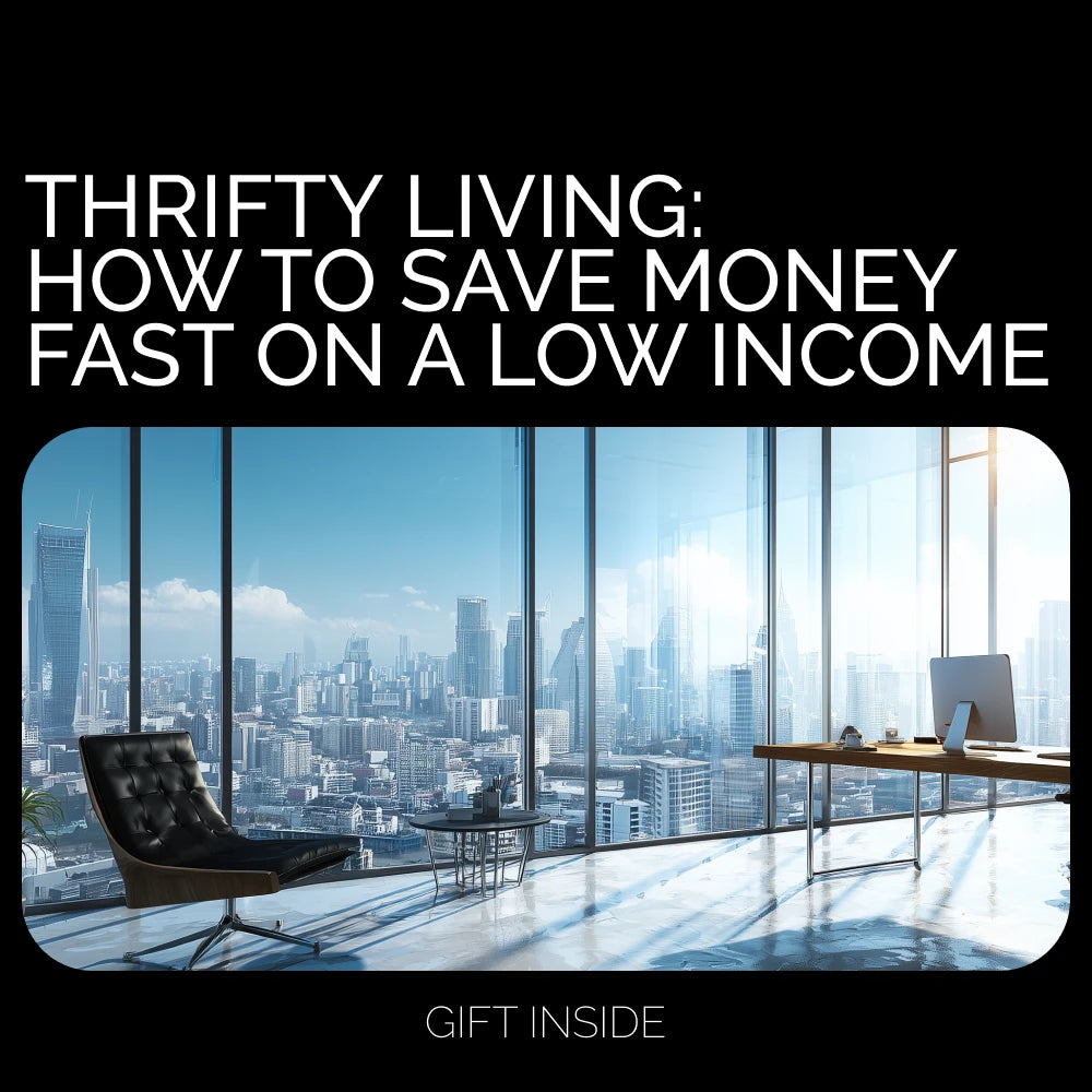 Thrifty Living: How to Save Money Fast on a Low Income – Budgeting Guide, Saving Hacks & Money-Making Tips | Digital Download eBook for Frugal Living & Fast Savings
