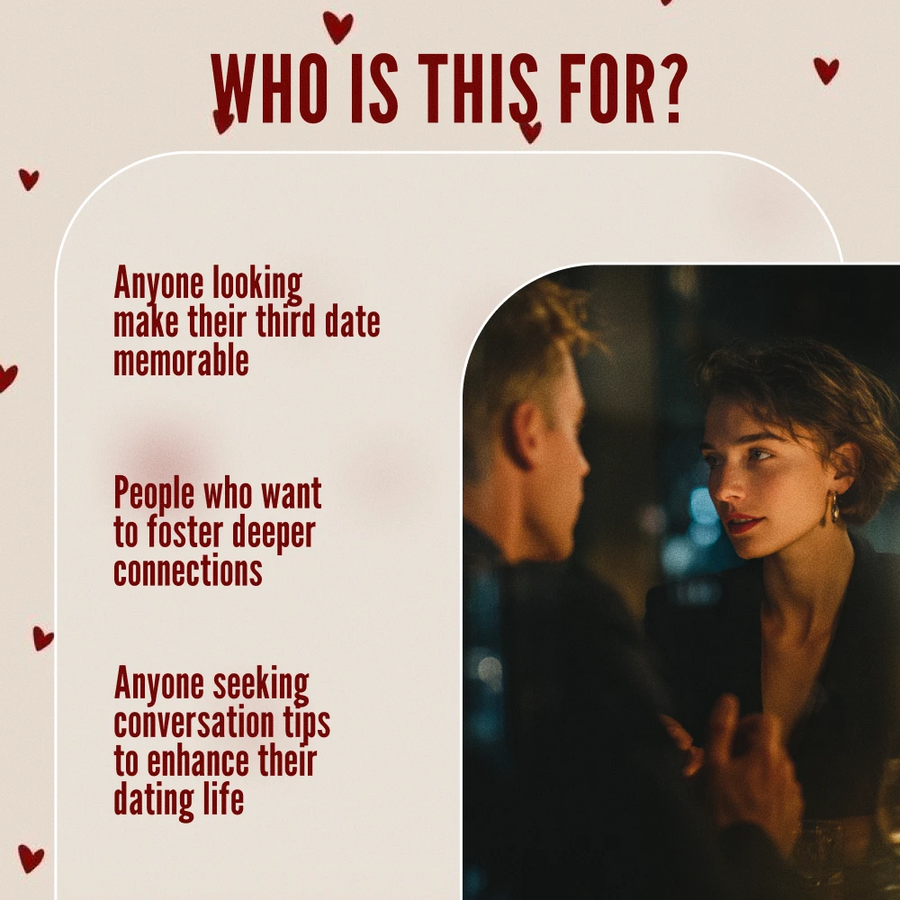 Third Date Questions Checklist: Spark Real Connection & Fun Conversations - Digital Download