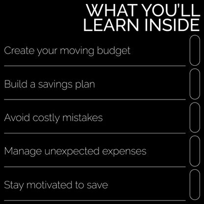 The Ultimate Guide to Saving Money for Moving Out! | Step-by-Step Budgeting and Savings Planner | Learn How to Save Money to Move Out with Confidence | Digital Download