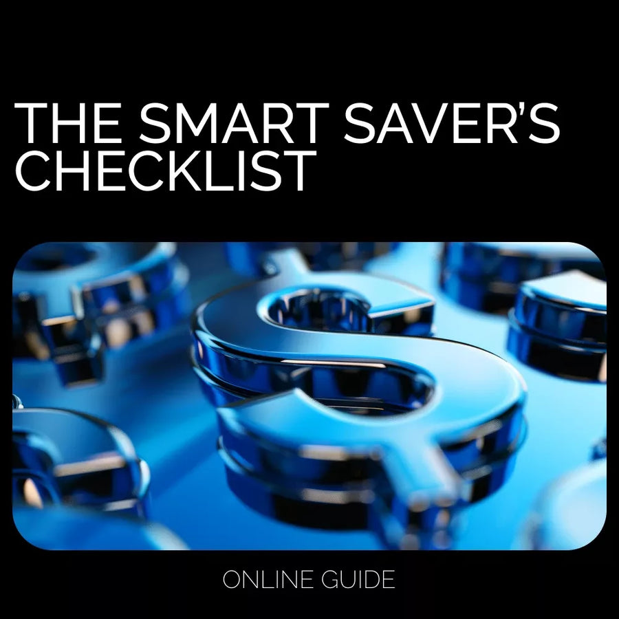 The Smart Saver’s Checklist | Digital Budget Planner | Easy Step-by-Step Savings Tracker | Learn How Much of Paycheck to Save | Personal Finance & Money Management Printable PDF