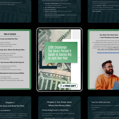 $20K Challenge: The Smart Person’s Guide to Saving Big in Just One Year - How to Save $20K in 12 Months with Simple Steps