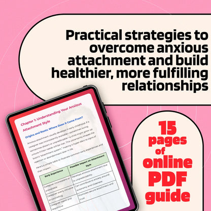 Breaking Free from Anxious Attachment Guide | Digital Download | eBook for Healing & Relationships | How to Fix Anxious Attachment Style
