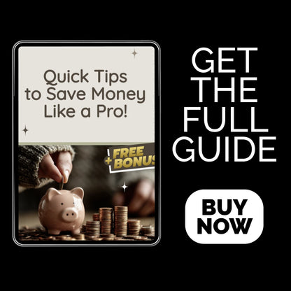 Quick Tips to Save Money Like a Pro! – Practical Guide on how to save money fast, Budgeting, Cutting Expenses & Smart Side Hustles