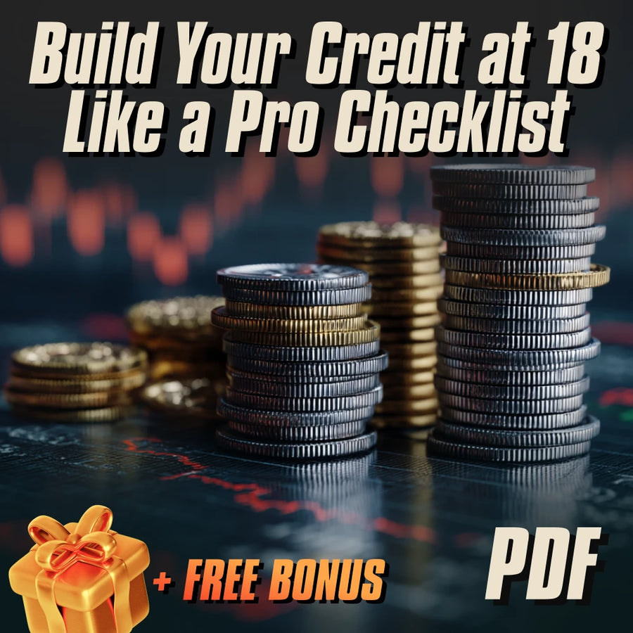 Build Your Credit at 18 Like a Pro Checklist | How to Start Credit at 18 | Credit Building Guide for Beginners | Teen Credit Starter Digital Download