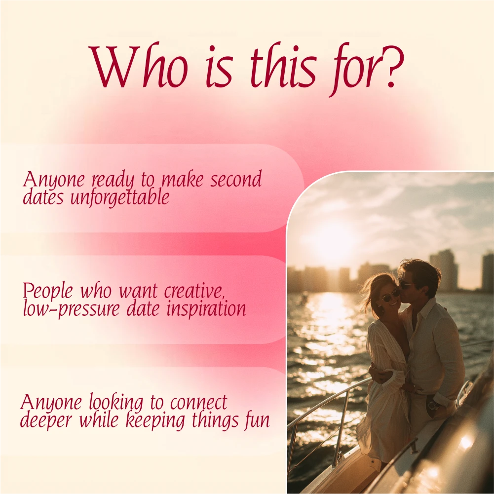 The Second Date Spark List | Digital Checklist for Fun & Flirty Second Date Ideas | Printable eBook Guide for Couples