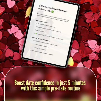 5-Minute Confidence Routine Before a Date | Printable Digital Checklist | Instant Download Confidence Boost, Dating Self-Care Guide, Quick Pre-Date Routine