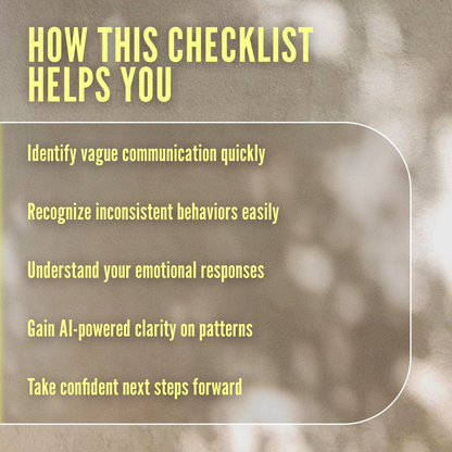 Breadcrumbing Warning Signs Map Checklist | Digital Download Relationship Red Flag Guide | Spot Breadcrumbing Behaviors Fast