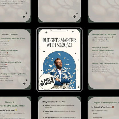 Budget Smarter with 50/30/20: A Simple eBook Guide to Master Your Finances