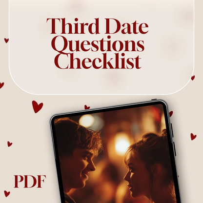 Third Date Questions Checklist: Spark Real Connection & Fun Conversations - Digital Download